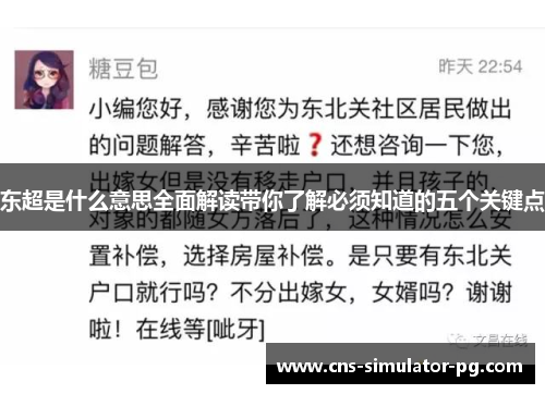 东超是什么意思全面解读带你了解必须知道的五个关键点 东超是什么意思全面解读带你了解必须知道的五个关键点